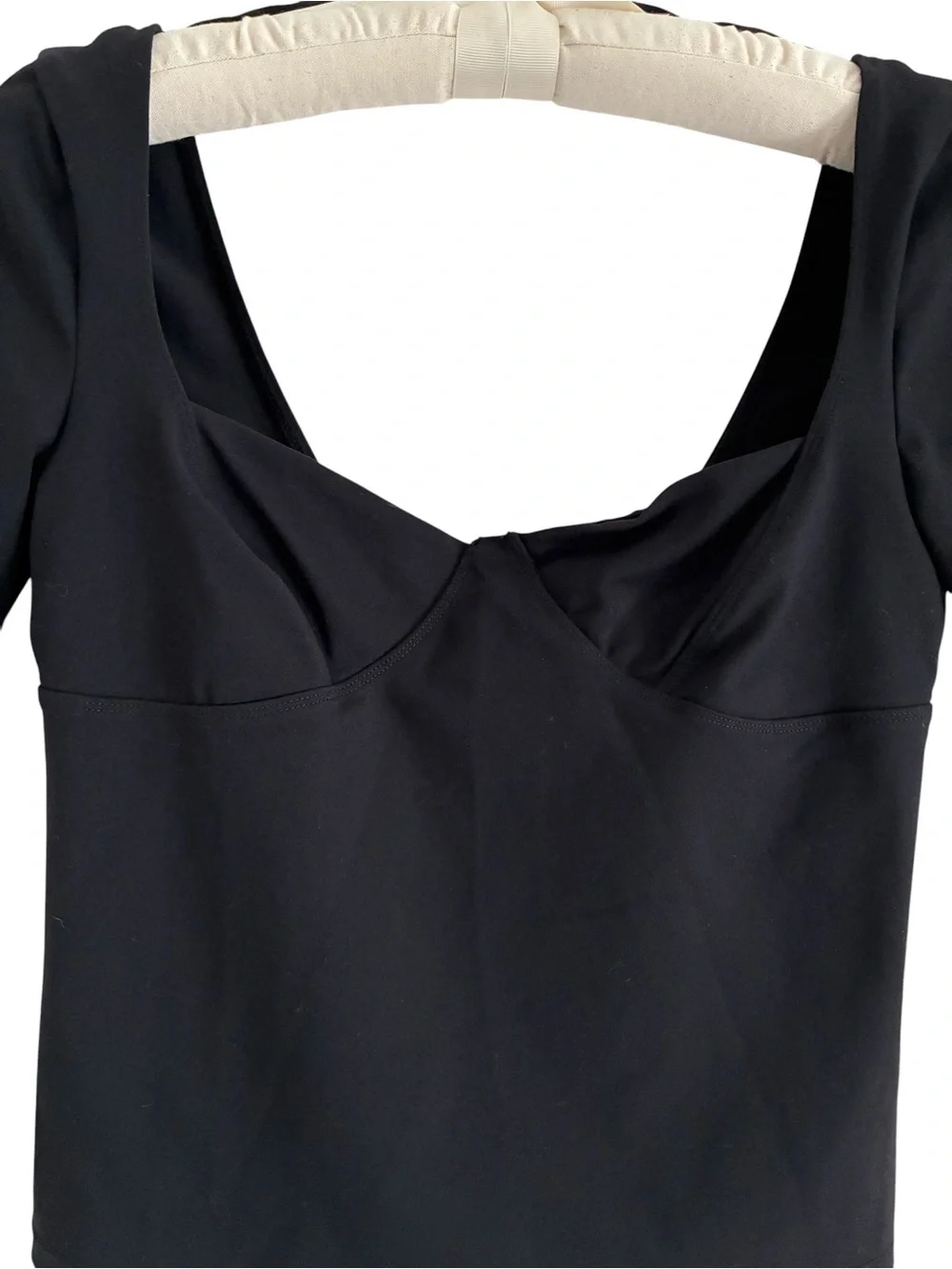Free People Just Looking Bustier Crop Top Black Size M